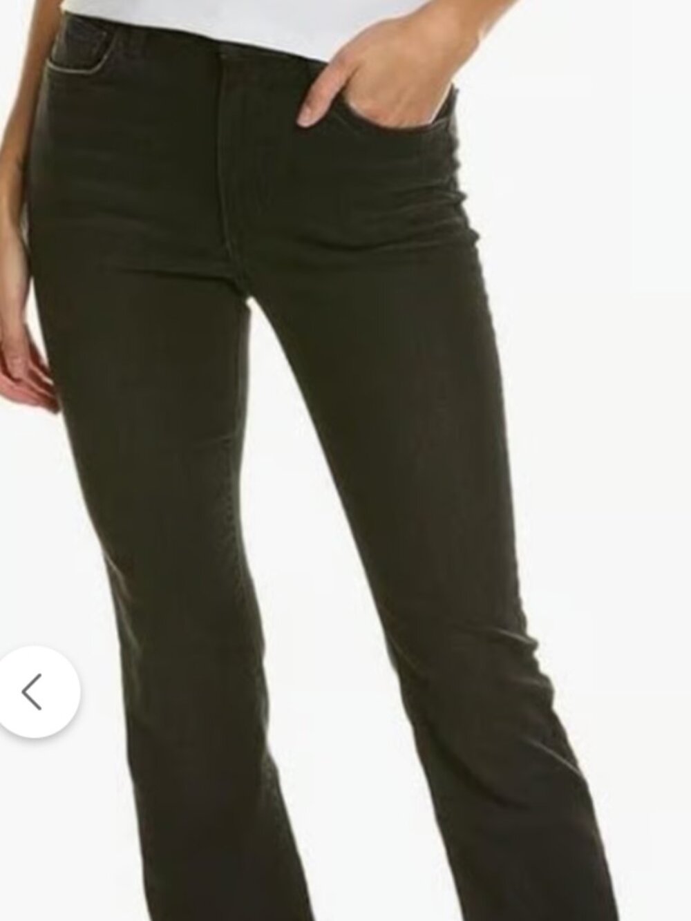 Joe's Jeans High Rise Curvy Bootcut Jeans - Color Black